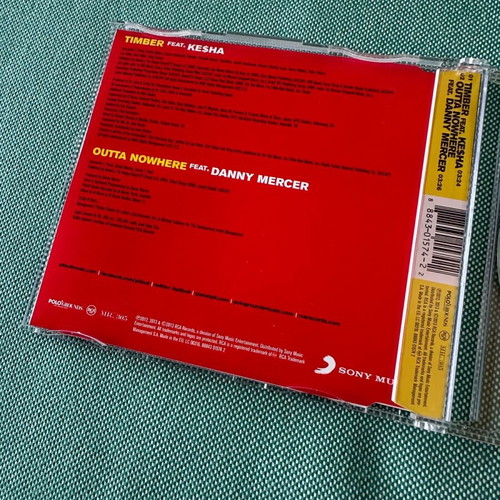 Pitbull & Kesha Timber CD single like new, pop