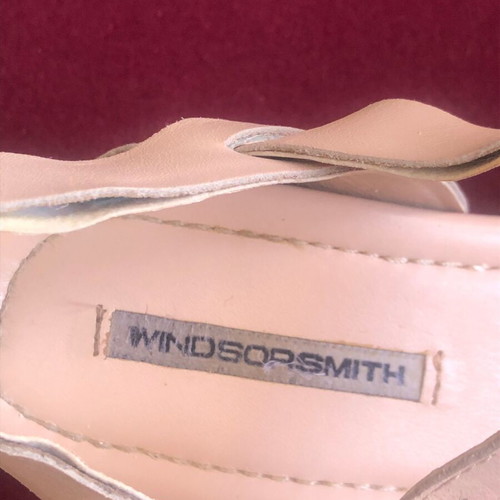 Windsor Smith Shay Πέδιλα Πλατφόρμες μεταχειρισμένα, νούμερο 36, μπεζ δέρμα