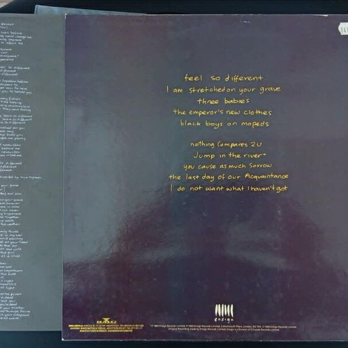 I Do Not Want What I Haven't Got LP used, Irish rock folk