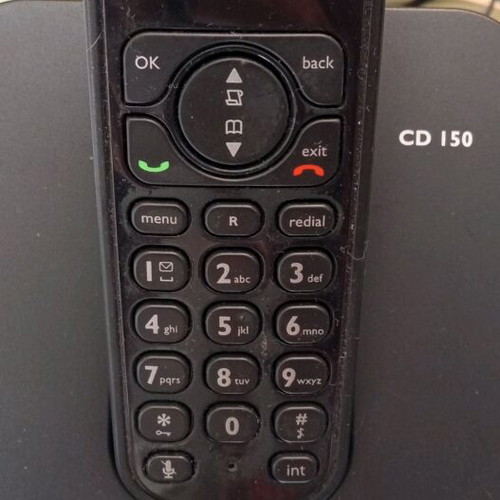 Philips wireless phone like new, black