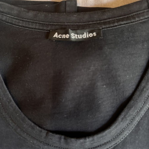 Acne Studios Nash face T-shirt size L, black