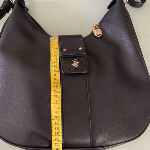 Beverly Hills Polo Club black shoulder bag like new, synthetic leather