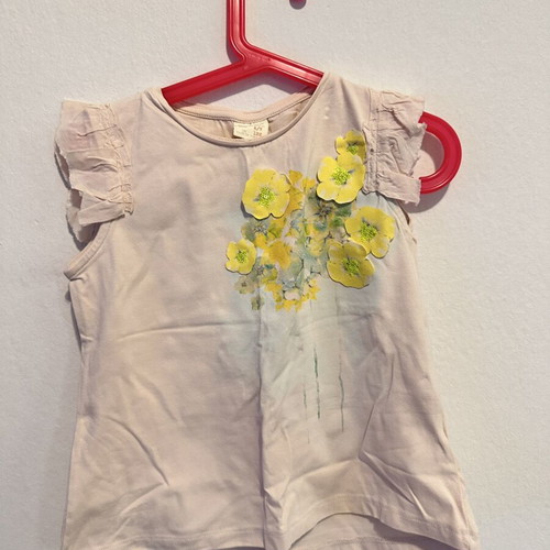 Zara Girls set with leggings and top, light pink, 7-8 years