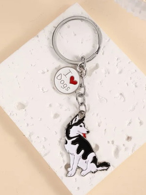 Husky dog keychain new