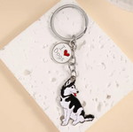 Husky dog keychain new