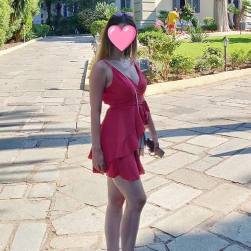 Mini dress coral color size Small like new
