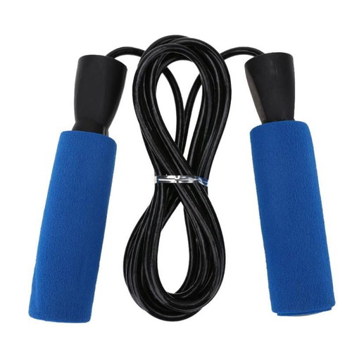 Jump Rope new, blue with soft handles and bearings