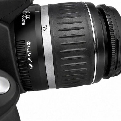 Canon EOS 350D Digital DSLR camera used with Canon EF-S 18-55mm lens