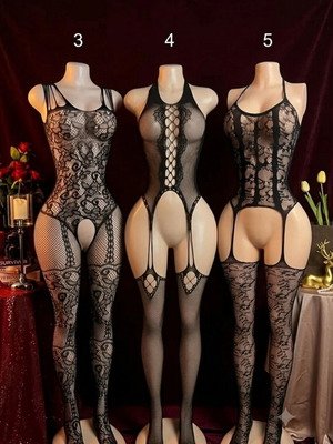 Sexy lingerie set of 3 pieces black, new