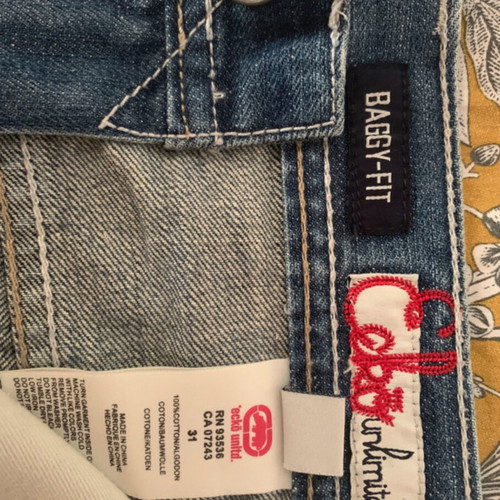 Ecko pants used, blue, baggy fit w31