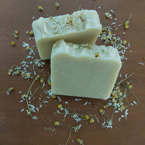 Handmade soap with chamomile and oats 110-120gr new