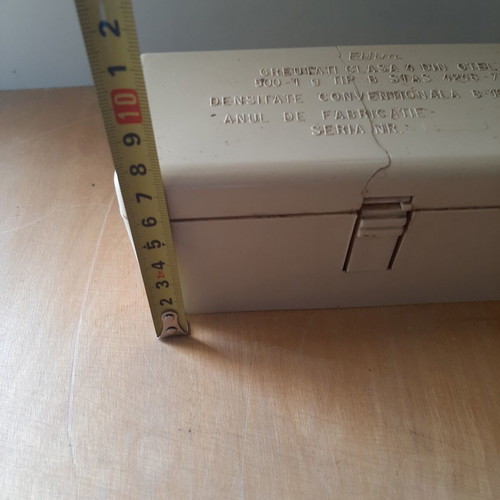 Steel Weights Set from Romania 1979 used, in box
