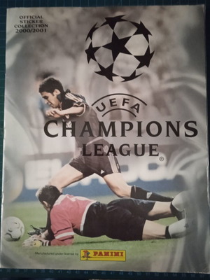 Panini album UEFA Champions League 2000/2001 fully completed in excellent condition