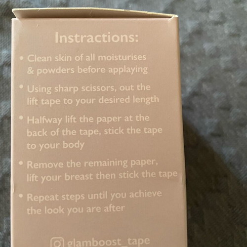 Body tape new, beige breast adhesive