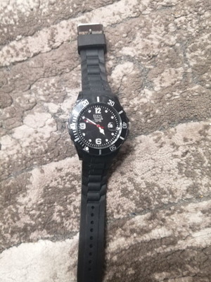 BKS watch new, battery powered, very light, black unisex