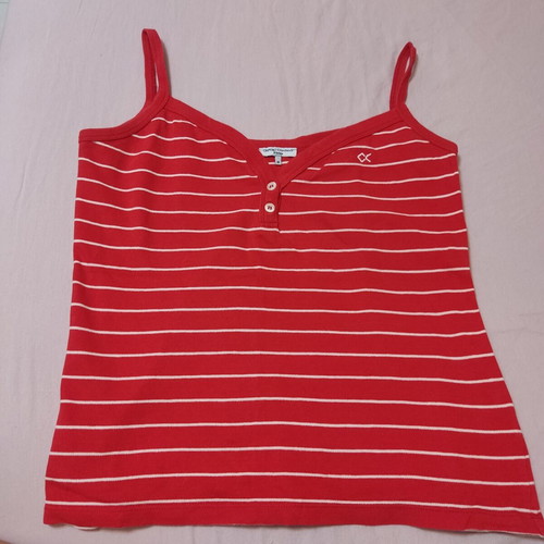 Oxford Company women's tank top like new, red and white, size M