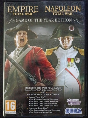 Empire Total War Napoleon Total War PC game used, Game of the Year edition