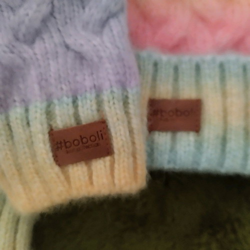 Boboli multicolor hat and gloves set new