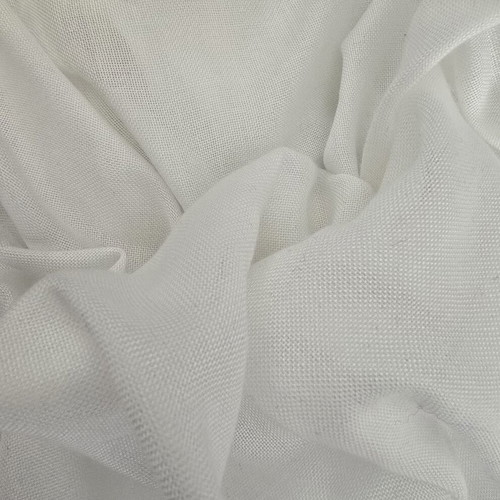 White semi-transparent fabric like wool or cotton, like new