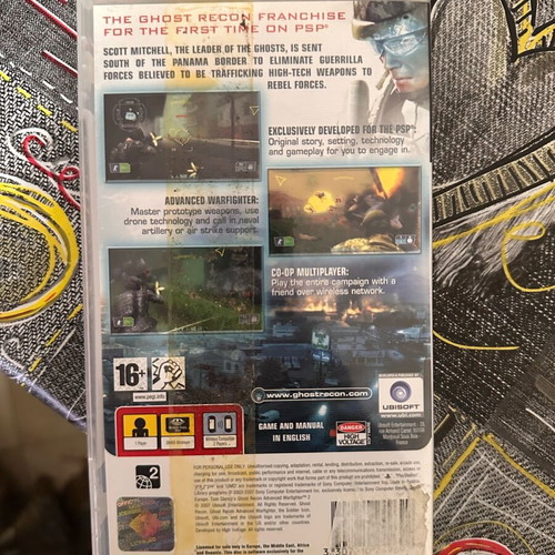 Ghost Recon 2 PSP slightly used