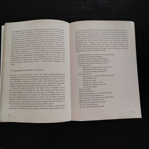 Streifzüge durch das Leben Anna O.Bertha Pappenheim book like new, German