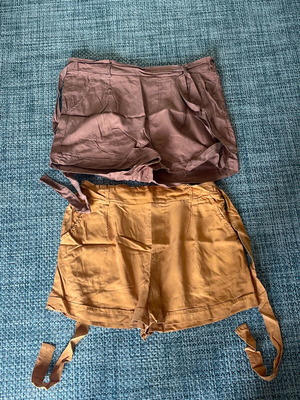 Shorts like new, medium size, brown and yellow set