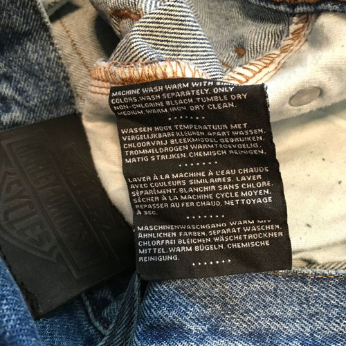 Harley-Davidson relaxed fit jeans men size 34 like new, blue