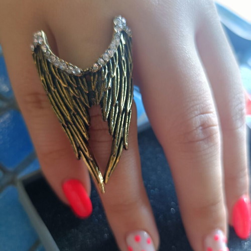 Angel Wings Ring new, adjustable