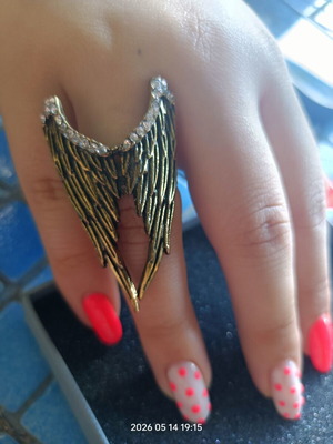 Angel Wings Ring new, adjustable