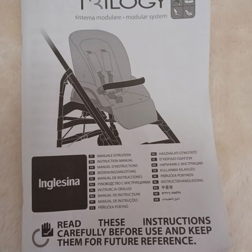 Inglesina Trilogy System stroller with car seat and carrycot like new