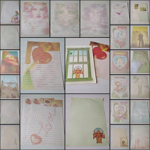 Vintage stationery collection pack used