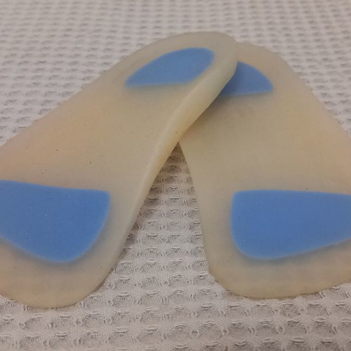 Silicone insoles used, length 16.5 cm
