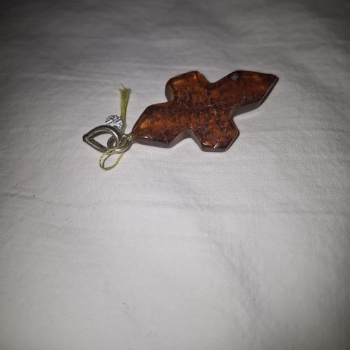Cross pendant made of natural Baltic amber new