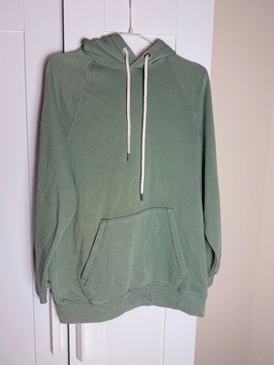 H&M sweatshirt khaki olive green women's XS wide fit used