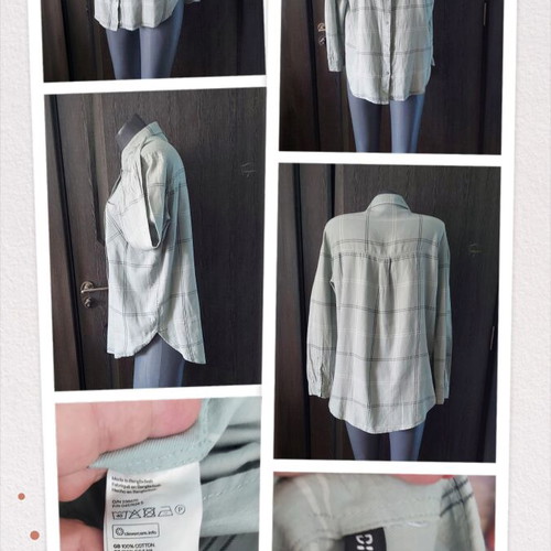 "DEVIDED" by H&M mint cotton shirt, XL-XXL