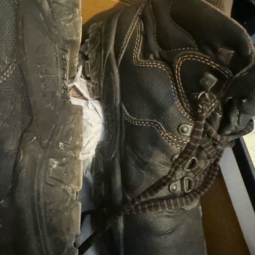Cofra work boots used, with steel toe