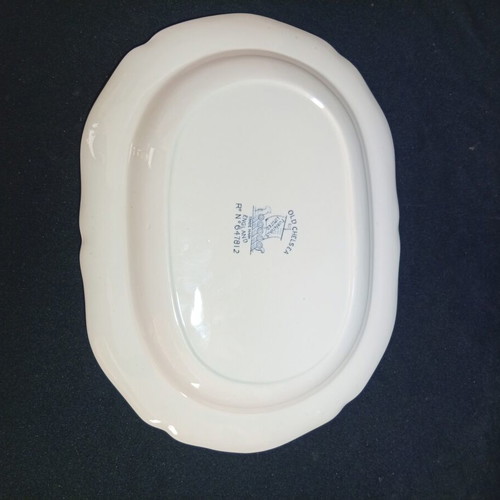 Furnivals Limited Old Chelsea oval serving platter, antique