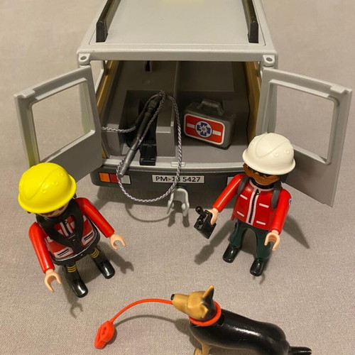 Playmobil Rescue Team used set with missing pieces