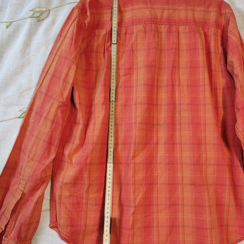 O'Neill men's shirt size L checked orange like new