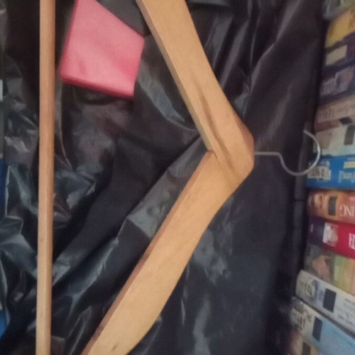 Vintage clothes hangers, set of three, like new