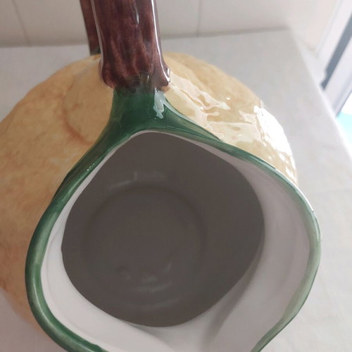 Handmade faience jug hand-painted like new