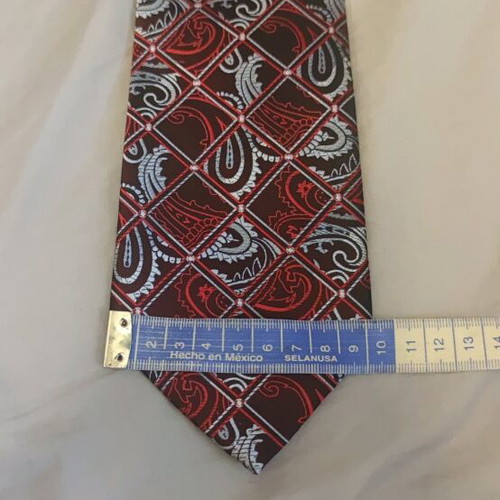 Silk tie new, 9.5cm tip width