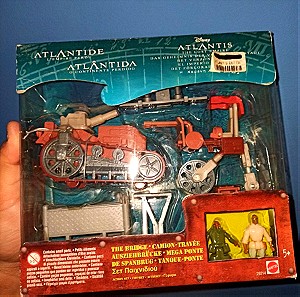 Disney Χαμένη Ατλαντίδα Atlantis The Lost Empire 2001 Mattel Play set Mini figure RARE Συλλεκτικό μίνι σετ με φιγούρες και οχήματα Ντίσνεϊ vehicle with figures στο κουτί του boxed