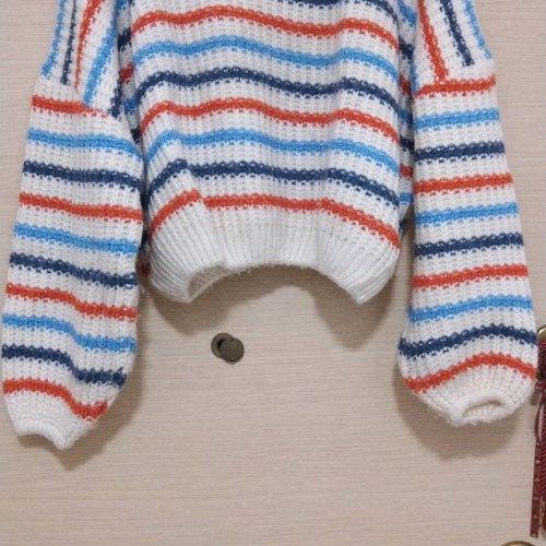 Crop-top blouse multicolored like new