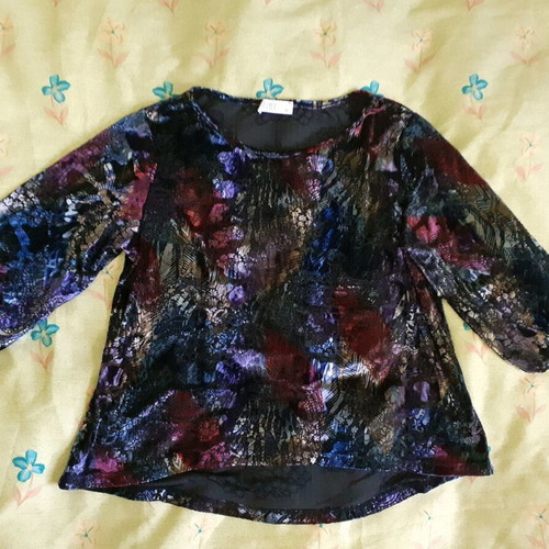 Bimba gothic blouse used, size M, multicolor