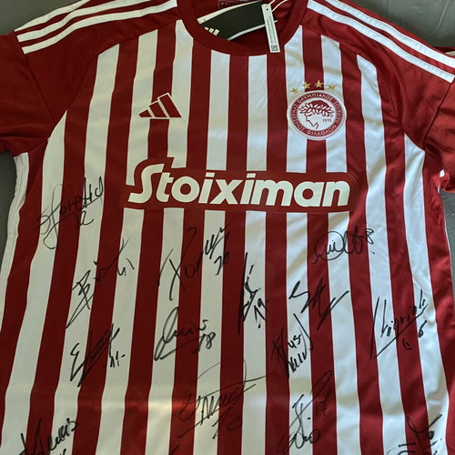 Olympiacos Signed Jersey 2023-24 Conference League Champions Like New