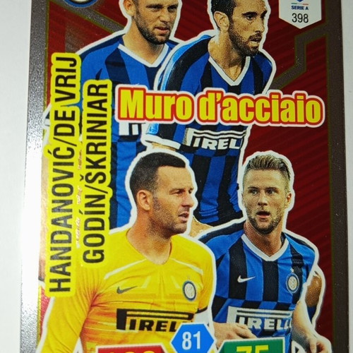 Panini Calciatori Adrenalyn XL 2019-2020 Inter Milan Muro d'acciaio card