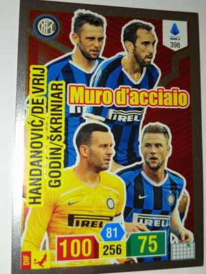 Panini Calciatori Adrenalyn XL 2019-2020 Inter Milan Muro d'acciaio card