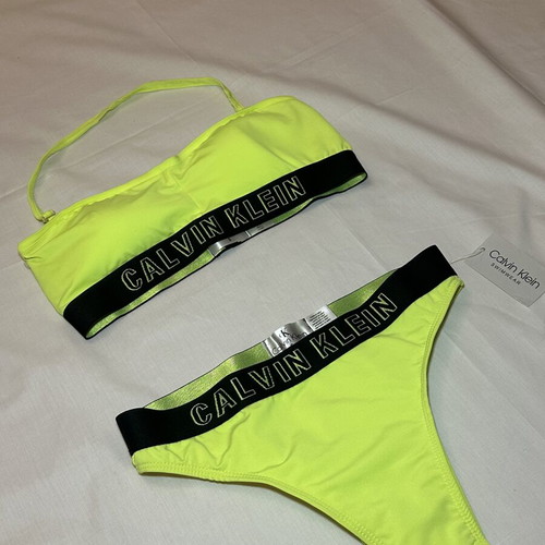Calvin Klein women's swimwear set yellow size S new