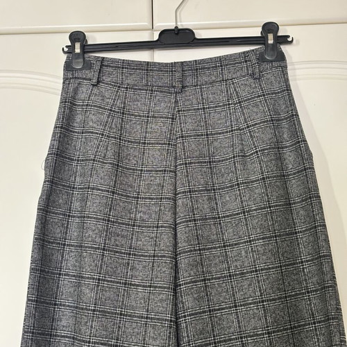 Toi&Moi checked gray wide leg pants new